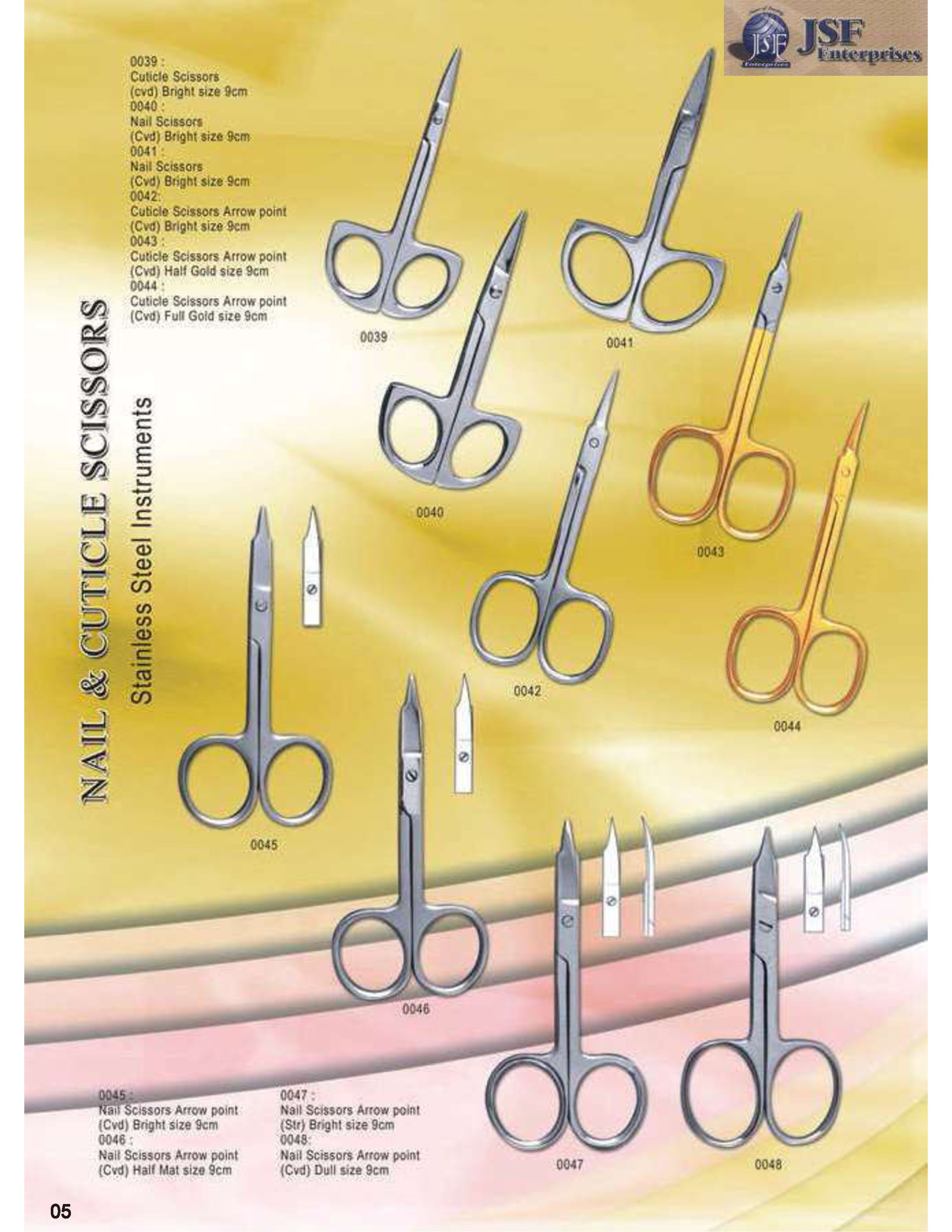 Stainless steel instruments